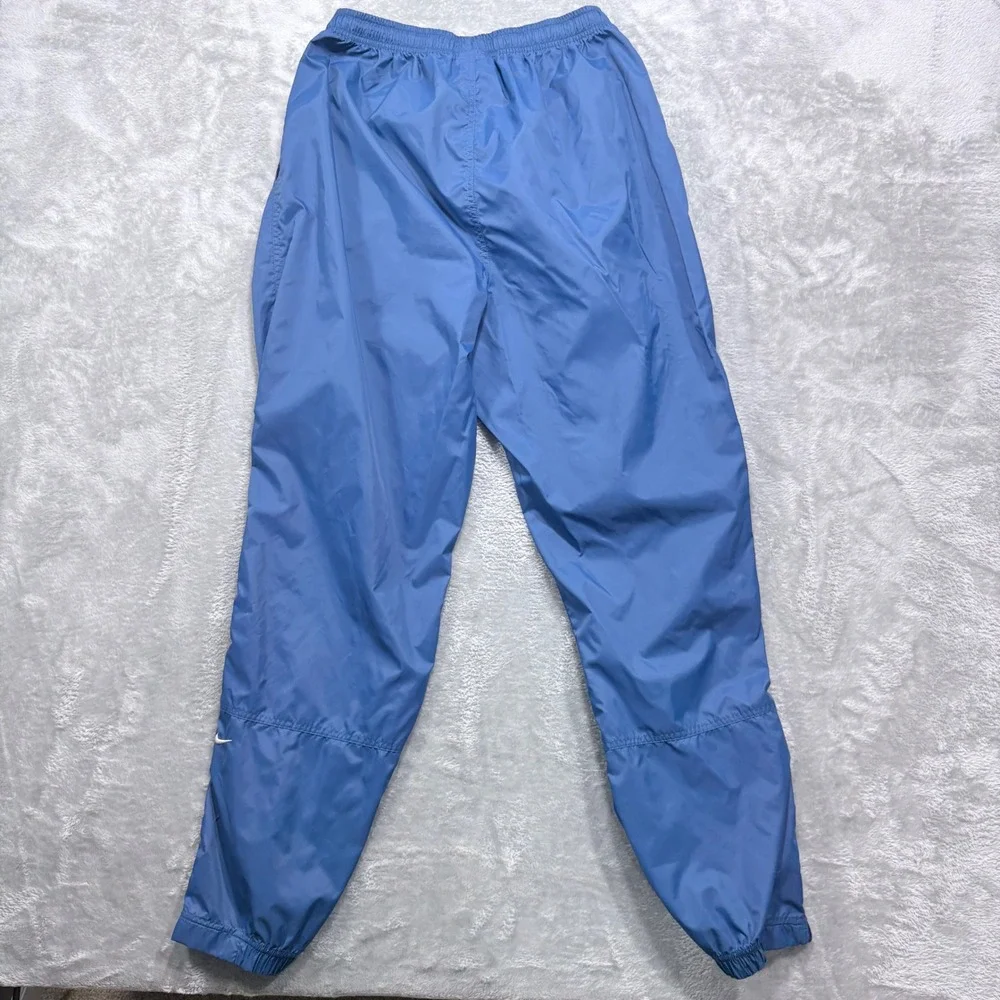 Nike Track Pants XL Blue Vintage Nylon Windbreaker Joggers Swoosh Logo